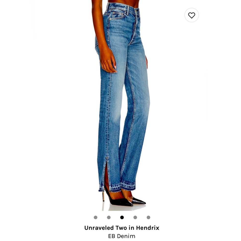 NWOT EB Denim jeans Unraveled two-color Hendrix